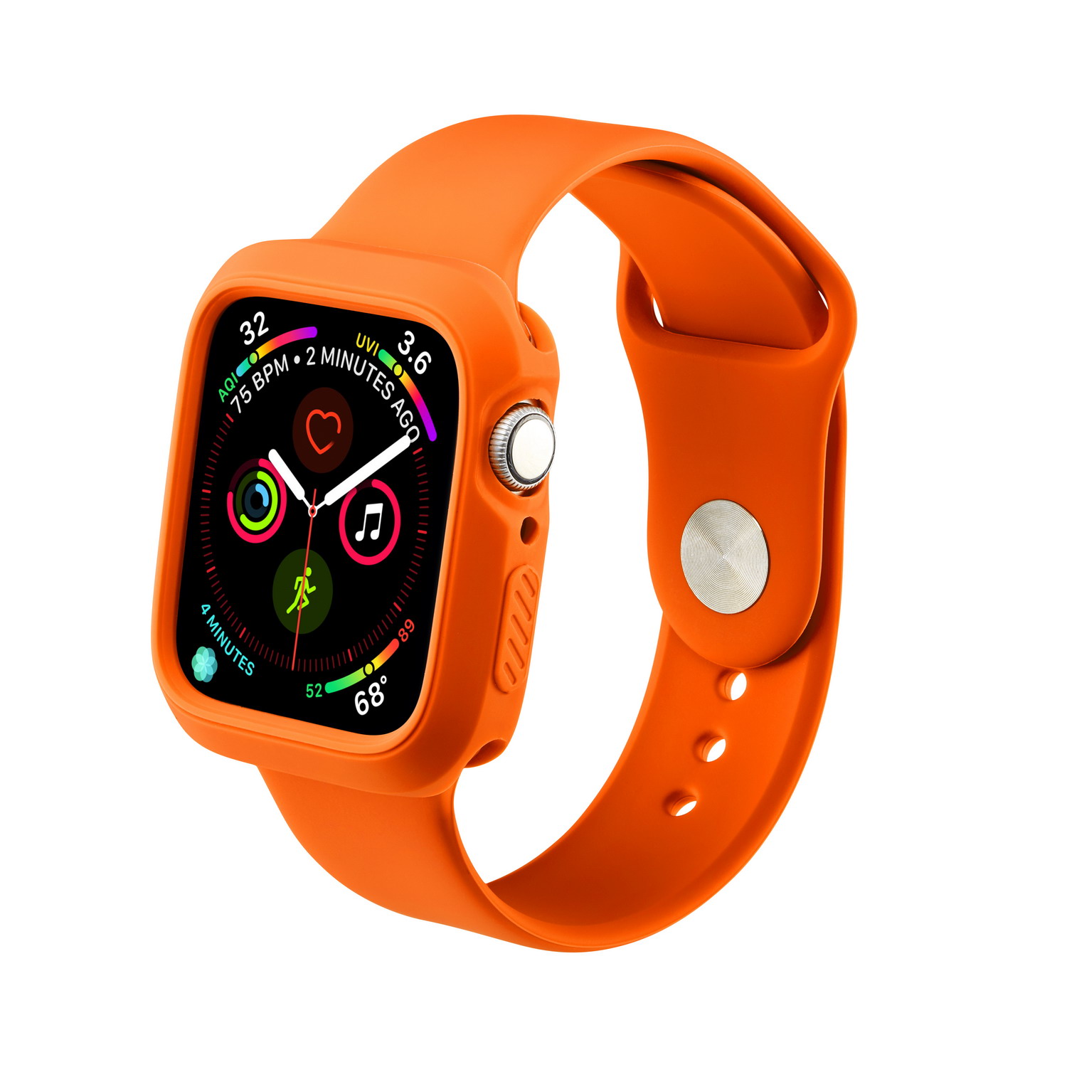 CBIW228 Sportarmband Rubberen band Siliconen horlogeband voor Apple Watch Series 6 5 4 3 2 1 SE met koffer