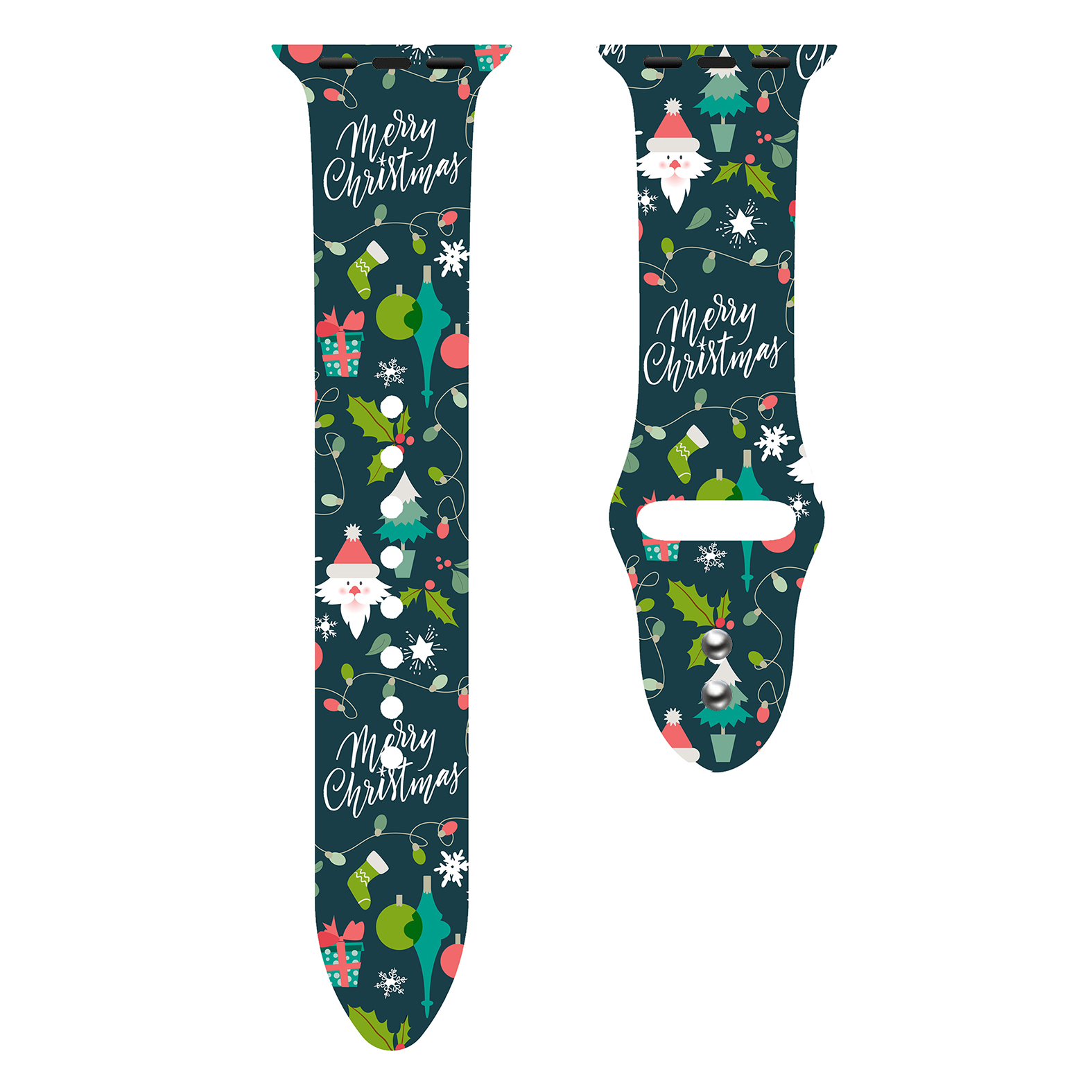CBIW237 Christmas Silicone Watch Bands For Apple Watch Series 6 5 4 3 Smartwatch