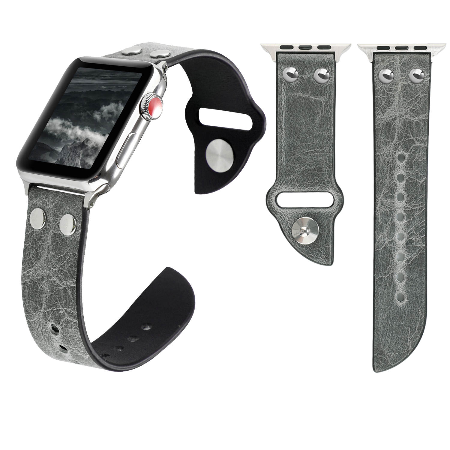 Apple Watch BandのためのCBIW255卸売純正レザーループストラップ