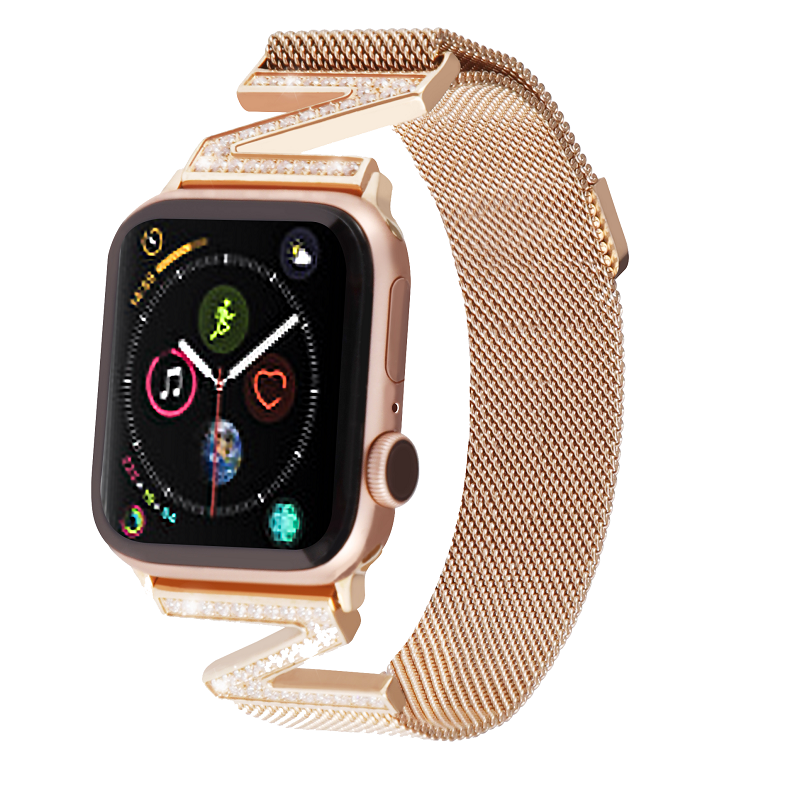 CBIW28 Magnetische Milanese Loop Mesh horlogeband voor Apple Watch