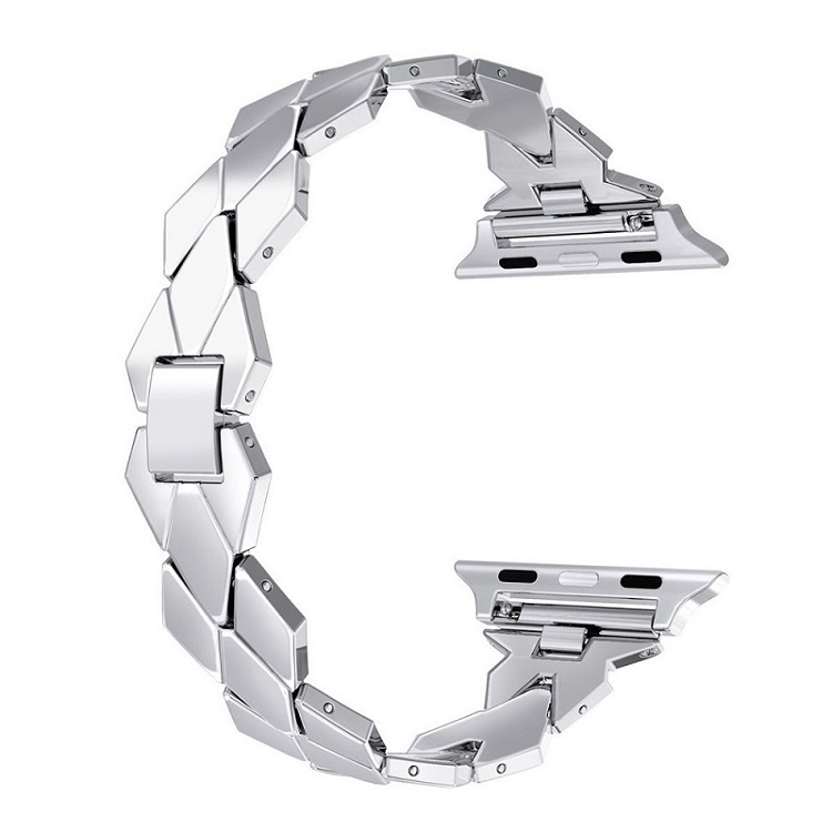CBIW313 Correa del reloj inteligente de cadena de enlace de metal delgado para la serie Apple Watch 4 3 2 1