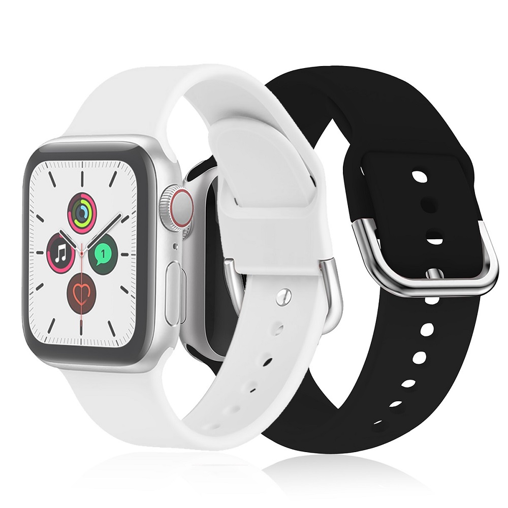 CBIW412 Cena Hurtowa Luksusowa Gumowa Watchband Pasek zegarka silikonowa dla Apple Silikon Zegarek Zegarek