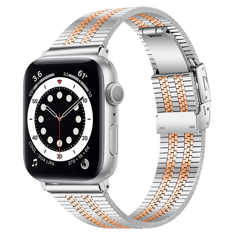 CBIW417-5 NIEUWE Design Folding Clasp roestvrijstalen horlogeband voor Apple Watch Ultra 49mm serie 8 7 6 5 4 3