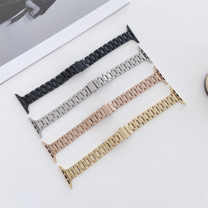 CBIW431 Chain Link Bracelet Stainless Steel Strap For Apple Watch Band