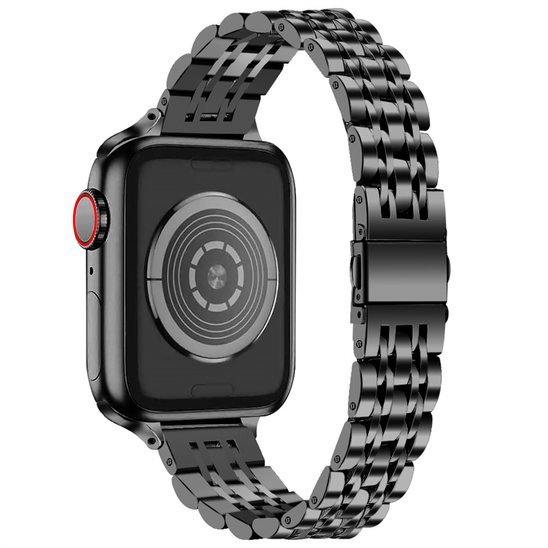 CBIW443 Nieuwe Ontwerp Slanke Smartwatch Metalen Roestvrijstalen riem voor Apple Watch Band Series 7 6 5 4 3 2 1