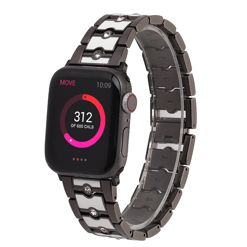 CBIW460 Dual Color stop metalowy pasek zegarków dla Apple Watch 38/40/41mm 42/44/45/49 mm
