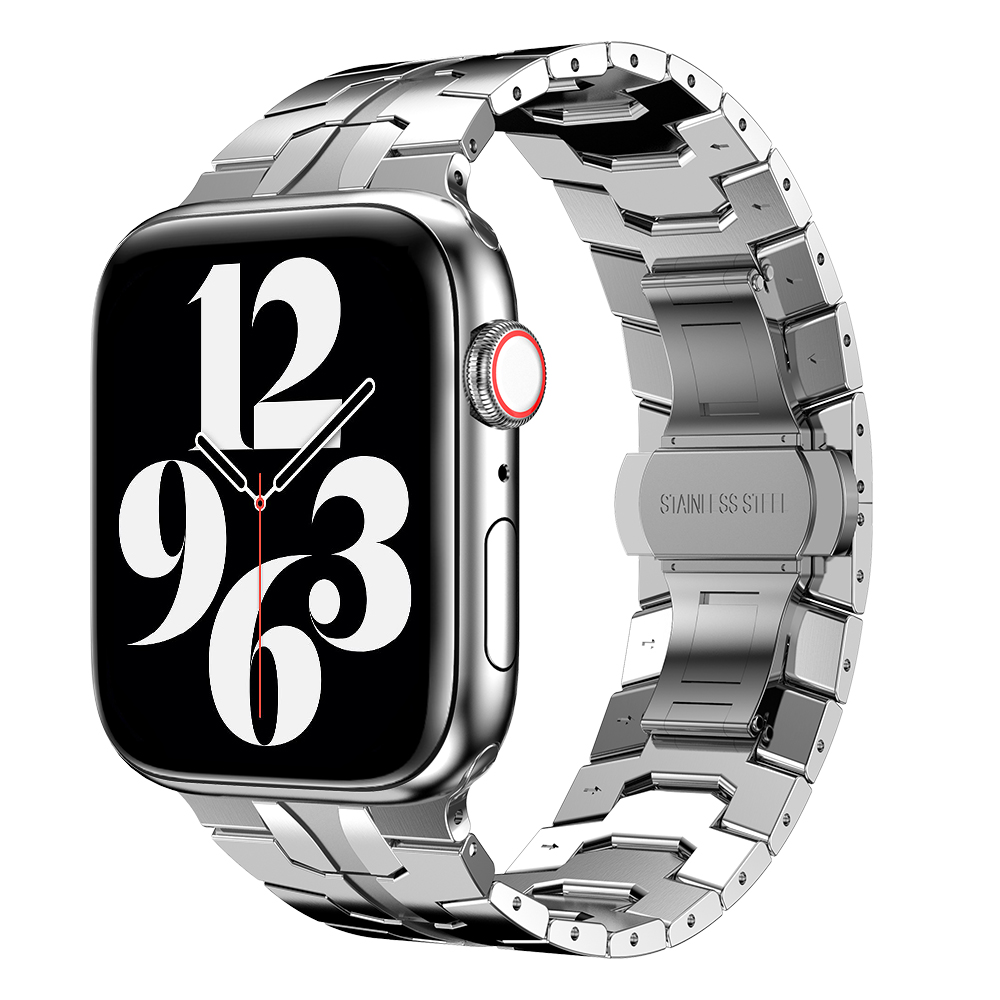 Apple Watch Series 7 6 5 4 3 2 1에 대한 CBIW475 최고 품질 스테인레스 스틸 팔찌 스트랩