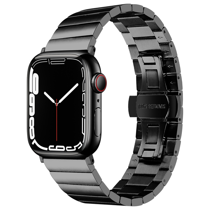 CBIW524 Business Stainless Steel Metal Band Strap for Apple Watch Ultra 49mm 8 7 45mm 41mm 6 5 44mm 40mm 4 3 42mm 38mm