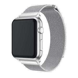 Bande de montre en acier inoxydable milanaise à mailles magnétiques CBIW64 pour Apple Watch