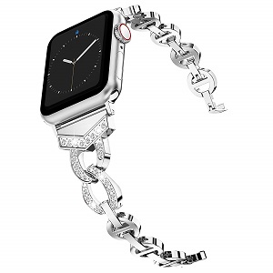 CBIW73 Stylowe paski do zegarków z kryształu górskiego do paska do zegarka Apple