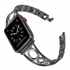 CBIW75 Женские ювелирные изделия со стразами Металлические ремешки для часов для Apple Watch