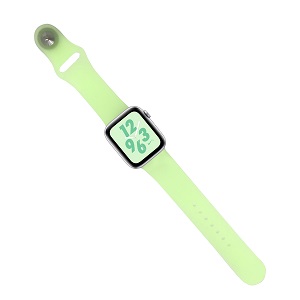 Apple Watch 38mm 42mm 40mm 44mmのためのCBIW80半透明なキャンデー色のシリコーンWatchBand