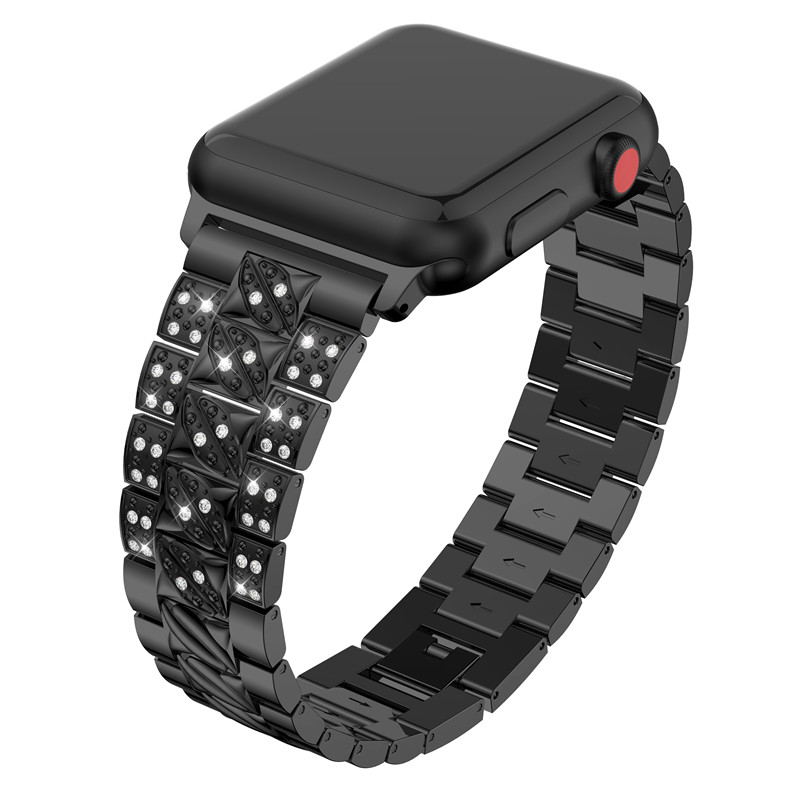 CBIW904 Montre-bracelet Apple en acier inoxydable avec bracelet en acier inoxydable