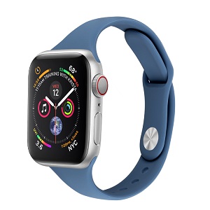 CBIW99 Sport Slim Silikon Uhrenarmband für Apple Watch Serie 5 4 3 2 1