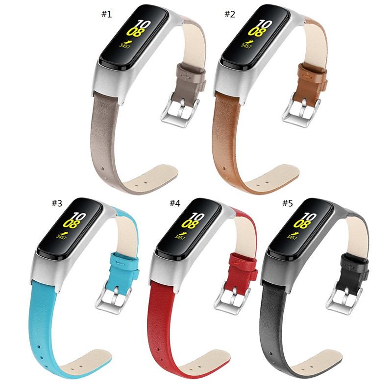CBSF03 Echt lederen horlogeband voor Samsung Galaxy Fit E R375