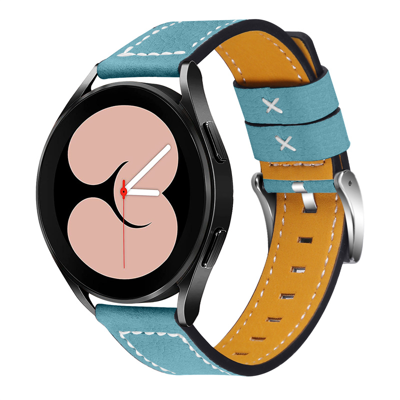 CBSGW-02 Snelle release Premium Vintage Echte lederen riem horlogebanden voor Samsung Galaxy Watch 5 Pro 40mm 44 mm