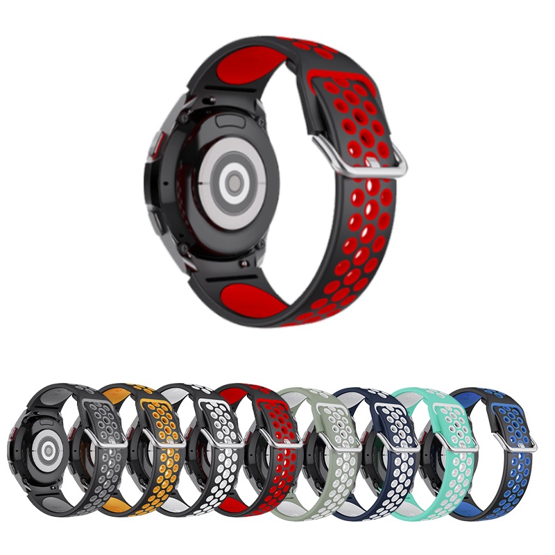 CBSGW-16 Dual Color Sport Silicon Gummi-Uhren-Wachband für Samsung Galaxy Watch 5 40 mm 44mm Pro