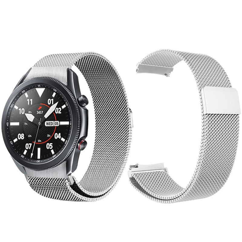 CBSGW-21 Магнитная нержавеющая сталь металлический металлический крепковый ремешок для Samsung Galaxy Watch4 40 мм 44 мм 42 мм 46 мм