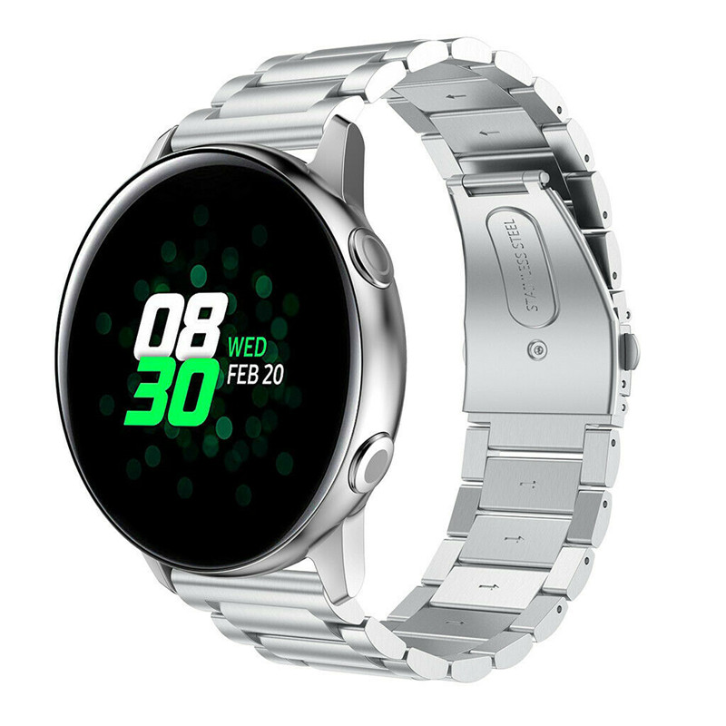 Samsungギャラクシー腕時計のためのCBSW18 3リンクチェーンメタル時計バンドアクティブ
