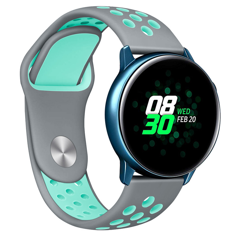 CBSW24 Silikonkautschuk-Armbanduhrarmband für Samsung Galaxy Watch Active