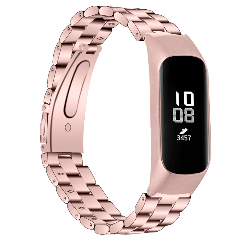 CBSW39 Bracelet de montre en acier inoxydable solide pour Samsung Galaxy Fit E R375