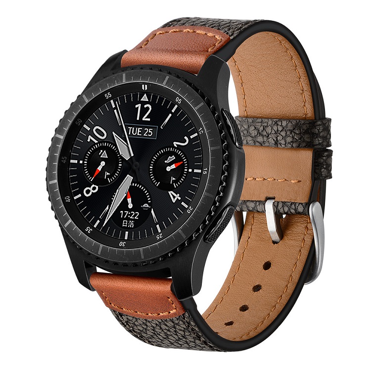 Banda de reloj de cuero genuino CBSW413 para Samsung Gear S3