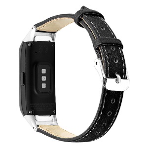 CBSW42 Bracelet de montre en cuir véritable pour Samsung Galaxy Fit R370