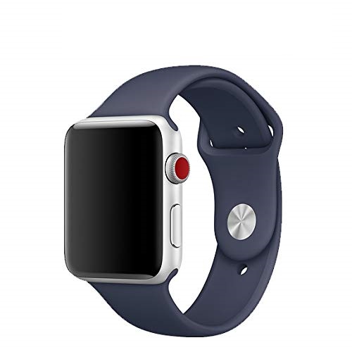 Bande de montre en silicone sport CBTN03 pour Apple Watch 44mm 40mm 42mm 38mm