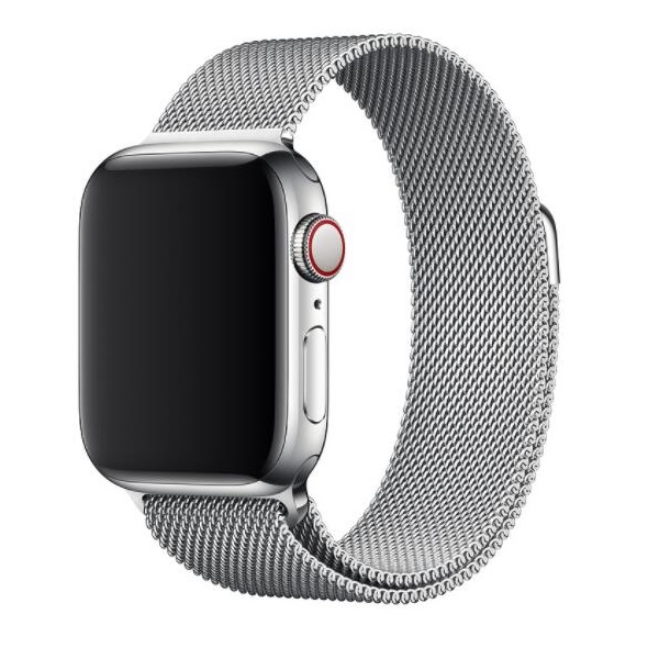 CBTN05 Bracelet milanais en acier inoxydable à boucle magnétique pour montre Apple