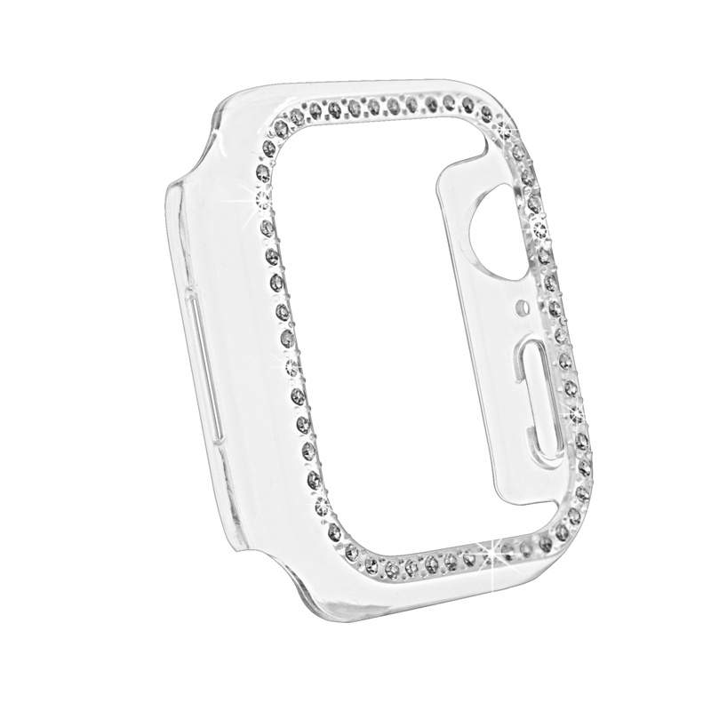 CBWC15 TrendyBay Chaude Selling Bling Cover Case transparent PC pour Apple Watch Series 7 Case 41mm 45mm