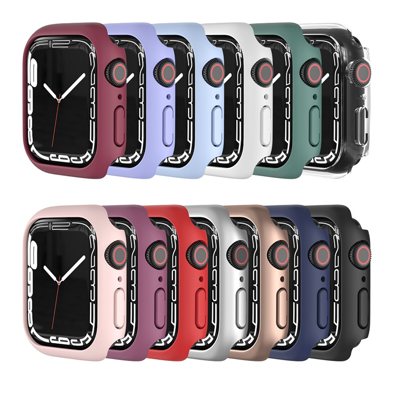 CBWC16 PC Bumper Protection Cover Smart Watch Cases For Apple Watch Series 8 7 41mm 45mm