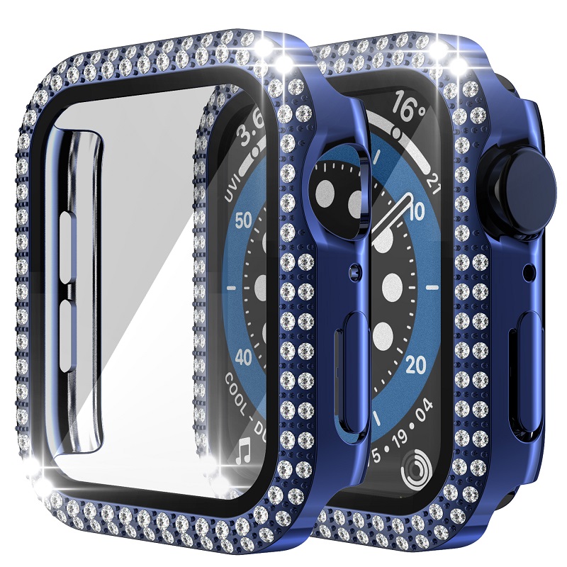 CBWC27 Luxury Diamond Case для Apple Watch Series 8 7 41 мм 45 мм