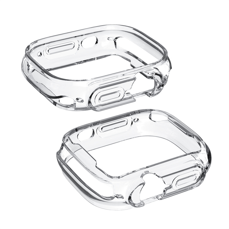 CBWC31 Прозрачная прозрачная обложка TPU Smart Watch Case для Apple Watch Ultra 49 мм