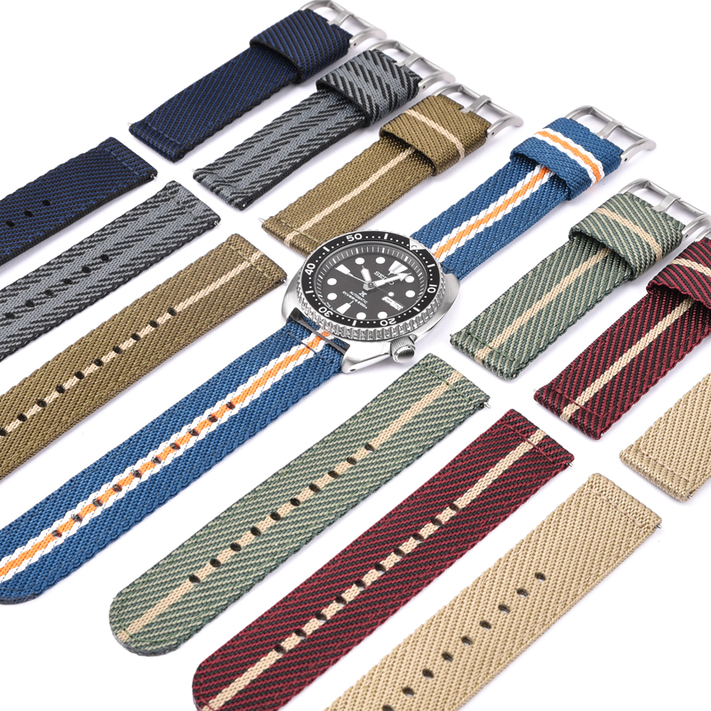 CBWT15 18 mm 20 mm 22 mm 24 mm liberación rápida Straps de la OTAN tejida de nylon Woven Bands