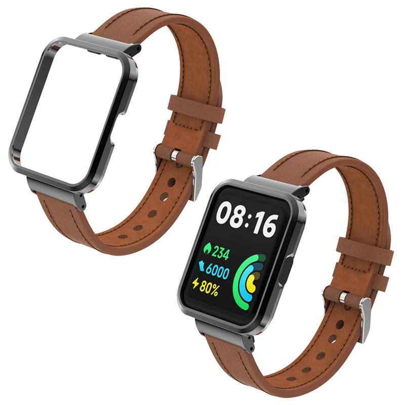 CBXM-W06 Kalb Leder Uhrenbänder für Xiaomi Mi Redmi Uhr 2 Lite