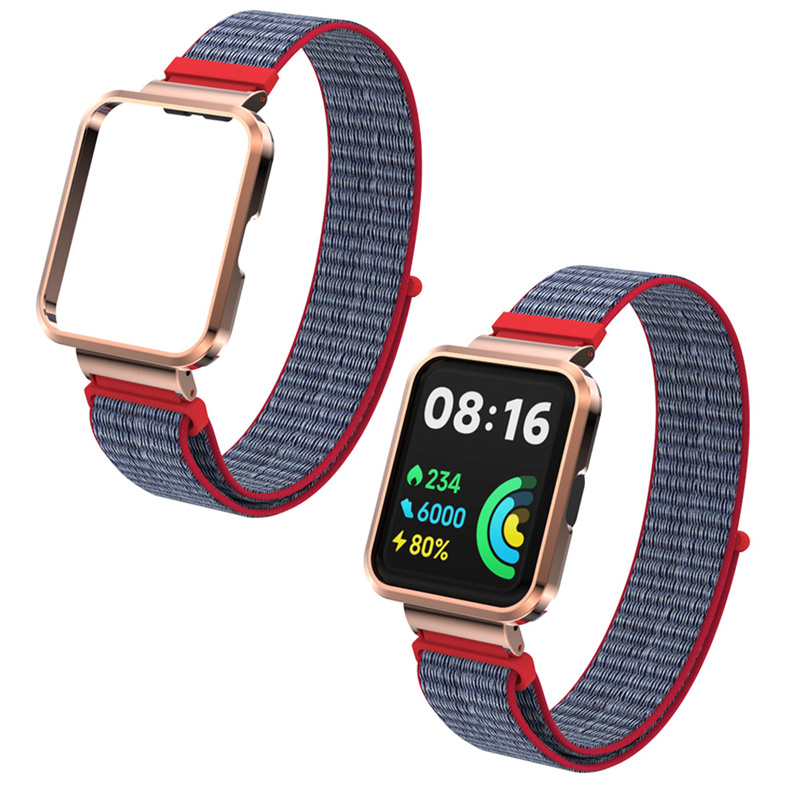 CBXM-W08 Magic Paste Hook i pętlowa pętla nylonowa pasek zegarkowy dla Xiaomi Redmi Mi Watch 2 Lite