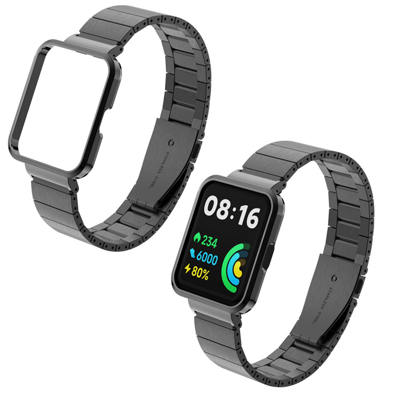 CBXM-W10 Watch Band in acciaio inossidabile per Xiaomi Mi Redmi Watch 2 Lite
