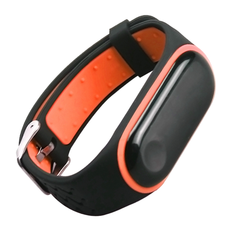 CBXM348 Colorful Rubber Silicone Replacement Wristband Strap For Xiaomi Band 3 Bracelet