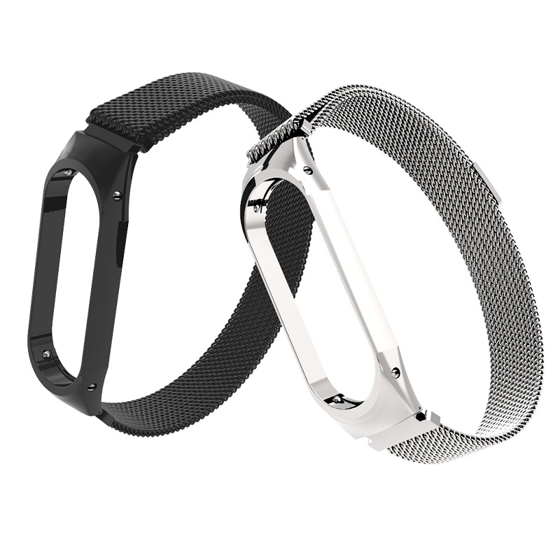 CBXM363 Magnetic Closure Milanese Stainless Steel Strap For Xiaomi Mi Band 3