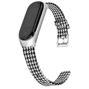 CBXM422 Canvas Smart Watch Strap For Xiaomi Mi Band 3 4