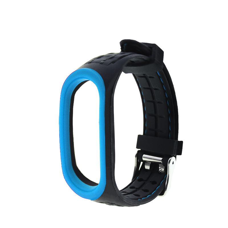 CBXM448 Bracelet de montre en silicone pour bracelet Xiaomi MI Band 3