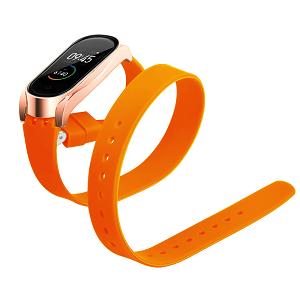 CBXM460 Eendelige siliconen horlogeband armband voor Xiaomi Mi-band 3 4