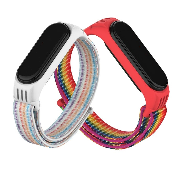 CBXM501 Bracelet en nylon tissé avec boucle sport pour bracelet Xiaomi Mi Band 5