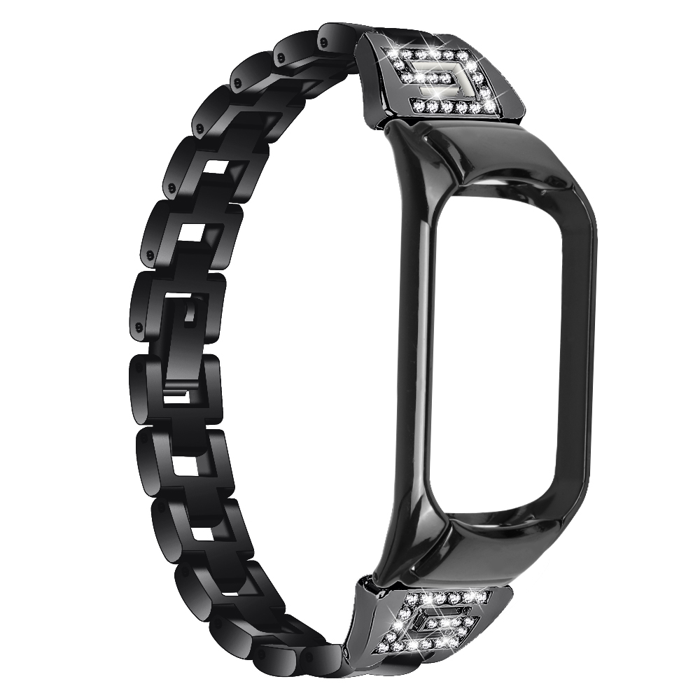 CBXM503 Bracelet en alliage de strass en métal pour bracelet de montre pour Xiaomi Mi Band 5