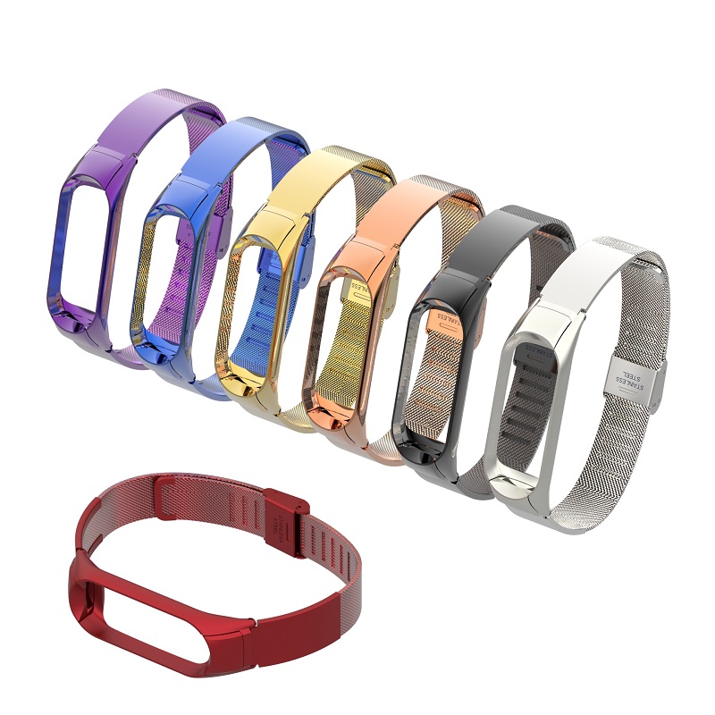 CBXM543 Mi Band 5 Replacement Bands Stainless Steel Watch Strap For Xiaomi Miband 5