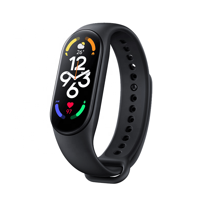 CBXM7-01 Sport Silicon Armband Uhrengurt für Xiaomi Mi Band 7 Miband 6 5 NFC Smartwatch