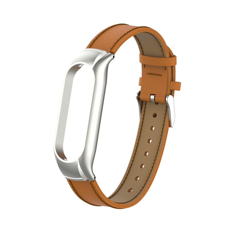CBXM7-20 Fábrica Al por mayor de la pulsera de la pulsera de la pulsera Relojes de cuero para Xiaomi Mi Band 7 Smart Watch
