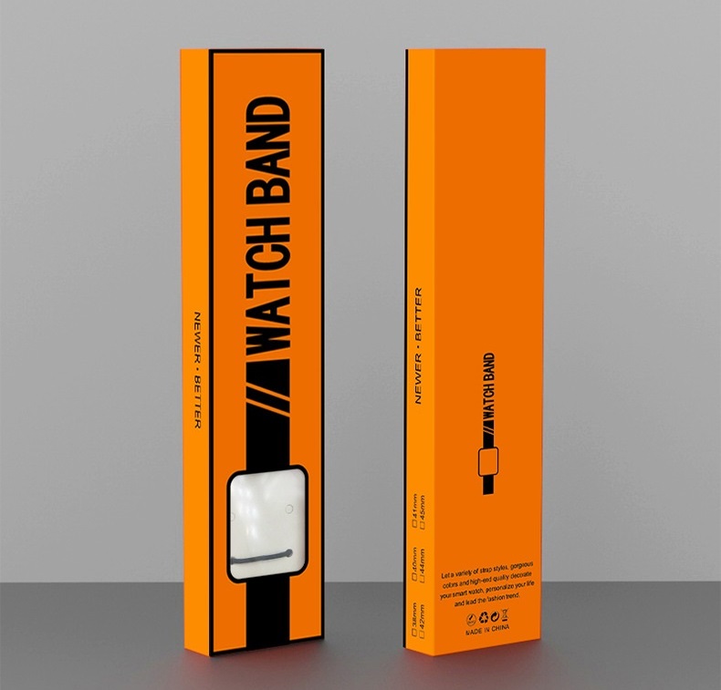 프리미엄 품질 맞춤형 로고/디자인 소매 스마트 시계 밴드 스트랩 포장 용지 상자