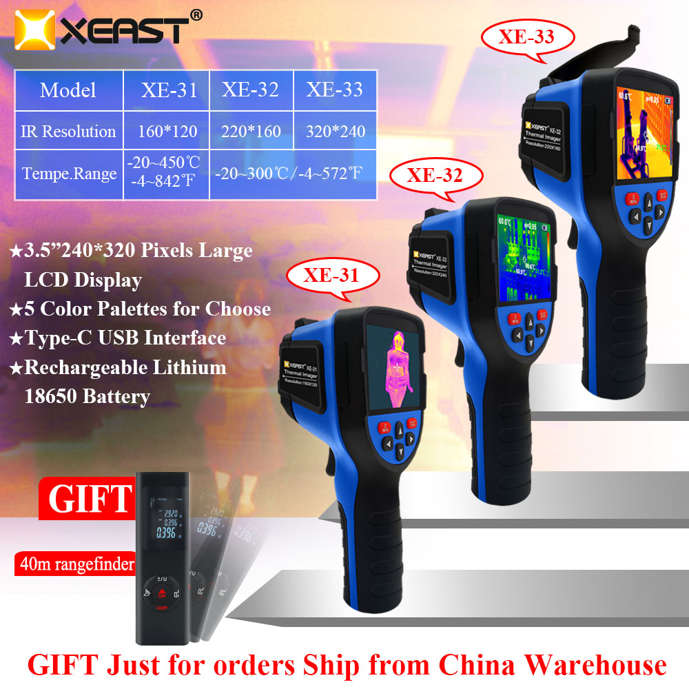 2021 XEAST Hot Sales  Infrared Imaging Camera 320*240 High Resolution XE-33 PK HT-19