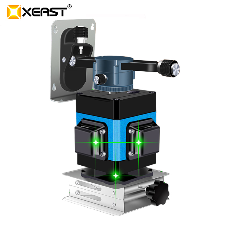 XEAST 2018 타일 배치를위한 핫 12 라인 레이저 레벨 셀프 레벨링 360 수평 및 수직 크로스 그린 3D 레이저 레벨